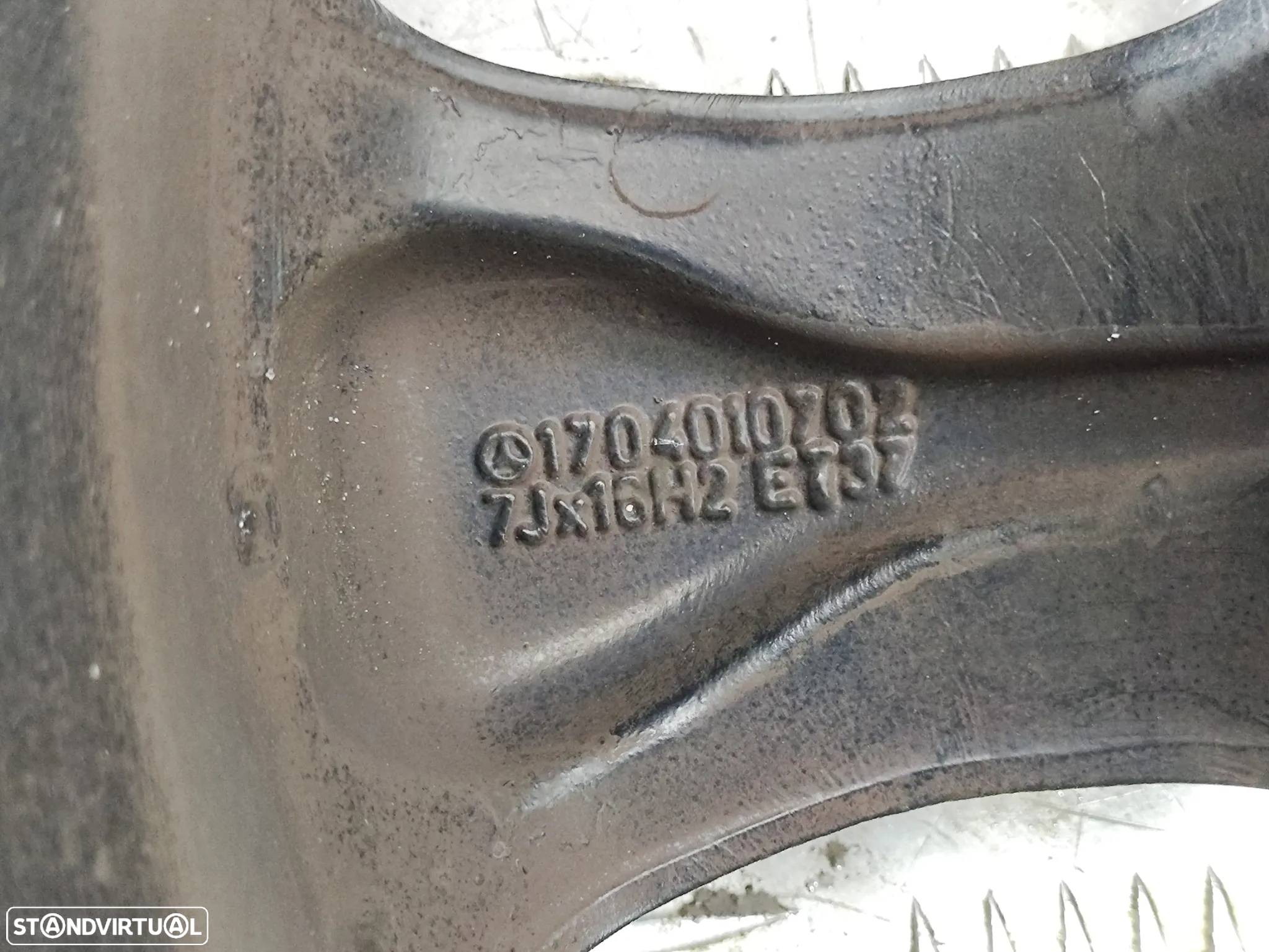 Conjunto Jantes 16 Originais Mercedes Benz SLK R170 7J 8J ET37 ET30 5x112 A1704010802 A1704010702 - 7