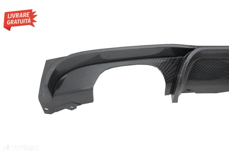 Difuzor Bara Spate Carbon Evacuare Stanga BMW Seria 3 F30 F31 (2011-up) M Performa- livrare gratuita - 4