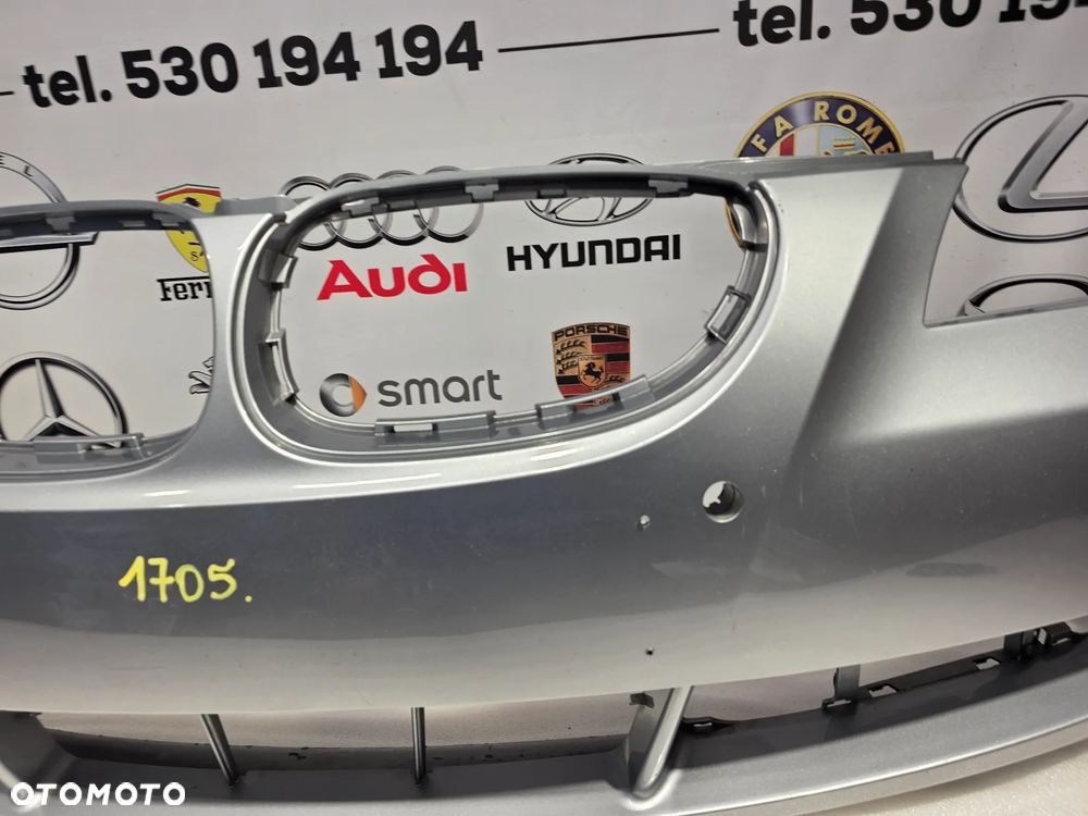 BMW E60 / E61 03-06 ZDERZAK PRZEDNI PRZÓD NA SPRYSKI + 4xPDC , NR 5111703369 / 703369 , NR AUKCJI NZ1705 - 14