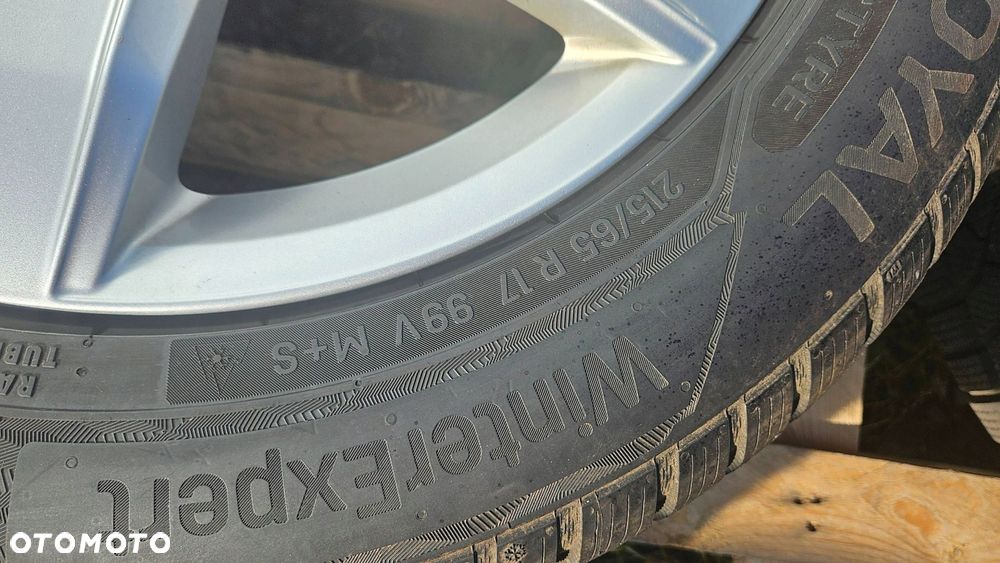 felgi vw tiguan 6.5x17" et38 5na071497 opony uniroyal 215/65 r17 m+s - 10