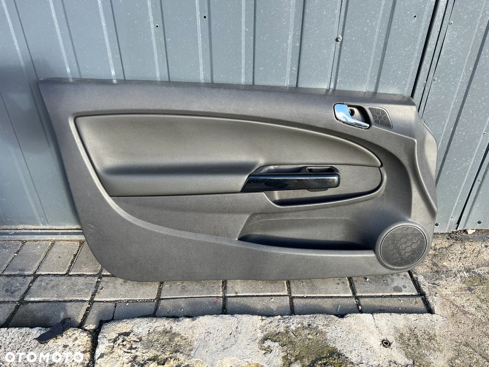 Tapicerka drzwi klamka lewa prawa Opel Corsa D 3-drzwi - 5