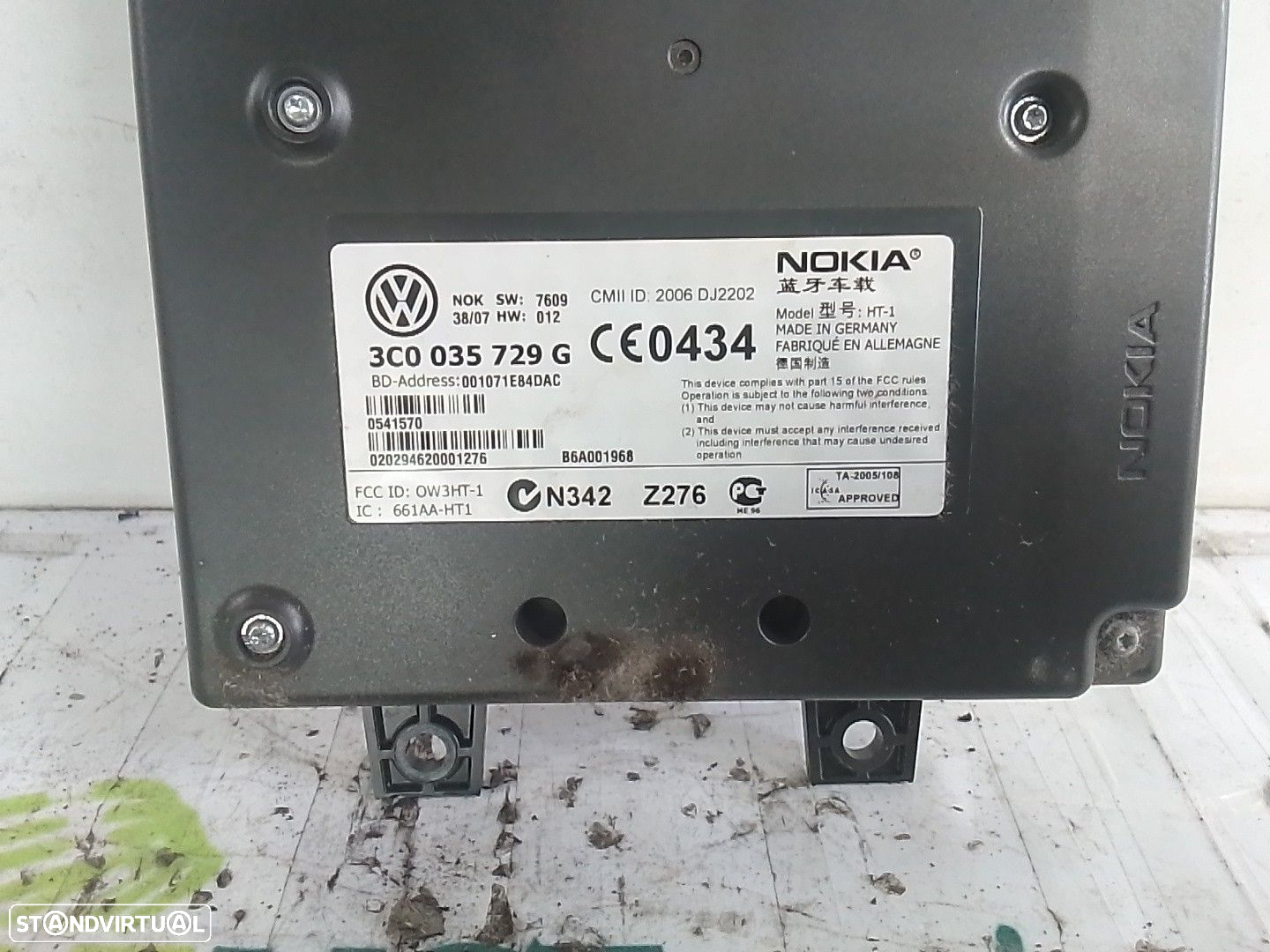 Modulo Antena Do Bluetooth Volkswagen Golf V (1K1) - 3