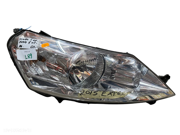 LAMPA REFLEKTOR GŁÓWNY PRAWY FIAT SCUDO II ANGLIK 2007-