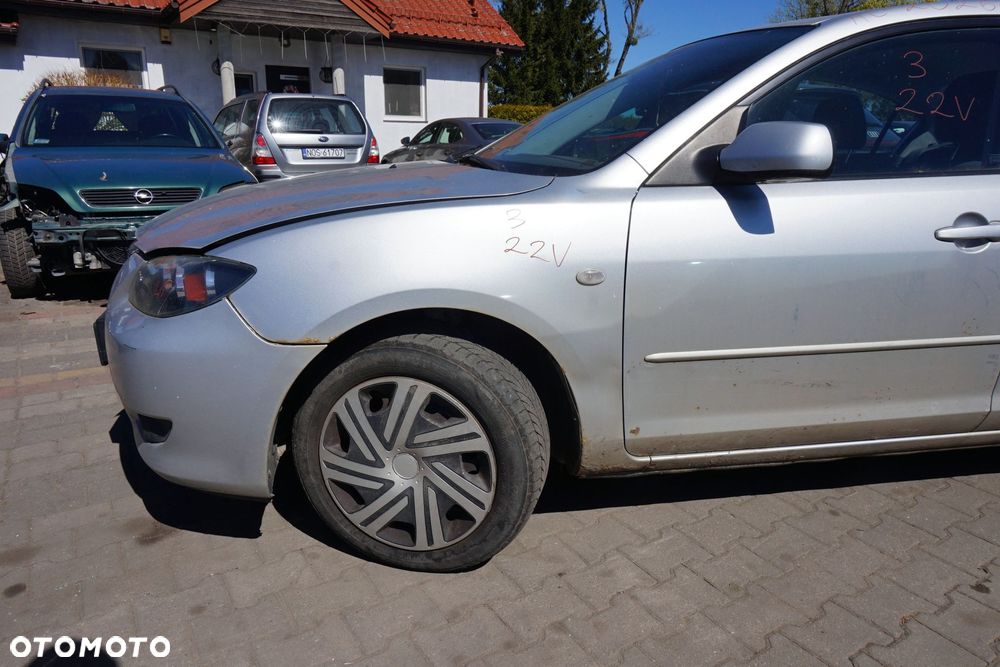 MASKA ZDERZAK BŁOTNIKI LAMPY 3 I BK 22V  MAZDA 2003-2006 SREBRNY PRZÓD KOMPLETNY - 8