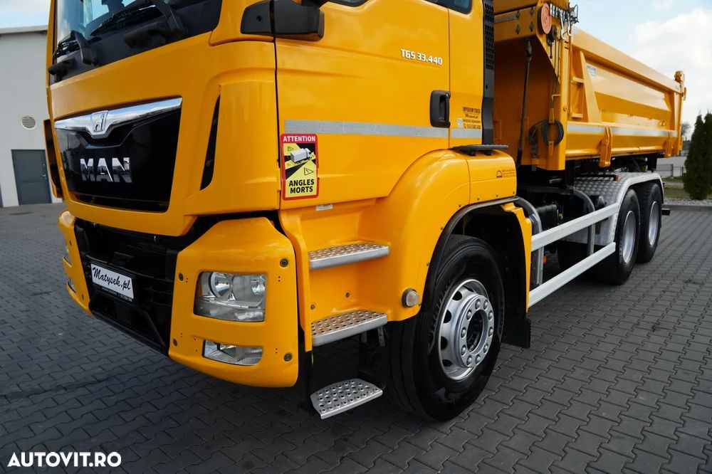 MAN TGS 33.440 / 6X4 / BASCULĂ 3 LATE / 2x REMORCĂ HIDRODOXICĂ / MEILLER KIPPER / MANUALĂ - 17