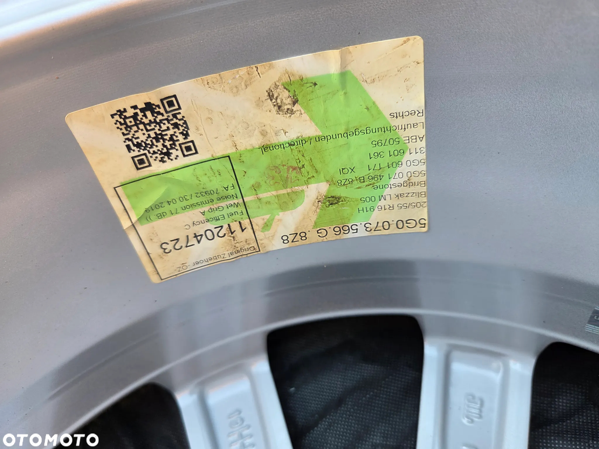 Felgi Aluminiowe VW Golf T-Roc Sportvan 16 Cali 6Jx16H2 ET 48 5G0071496B 5G0073566G - 10