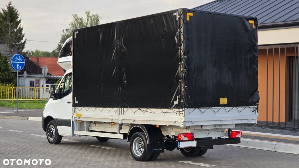 Mercedes-Benz SPRINTER 519 CDI 907❗❗3.0 190 KM V6 / MANUAL / PLANDEKA 10 PALET / PODNOSZONY DACH / BLIŹNIAKI / ZABUDOWA JEGGER / PODUSZKI PNEUMATYCZNE / SYPIALKA / SALON POLSKA ❗❗ - 4