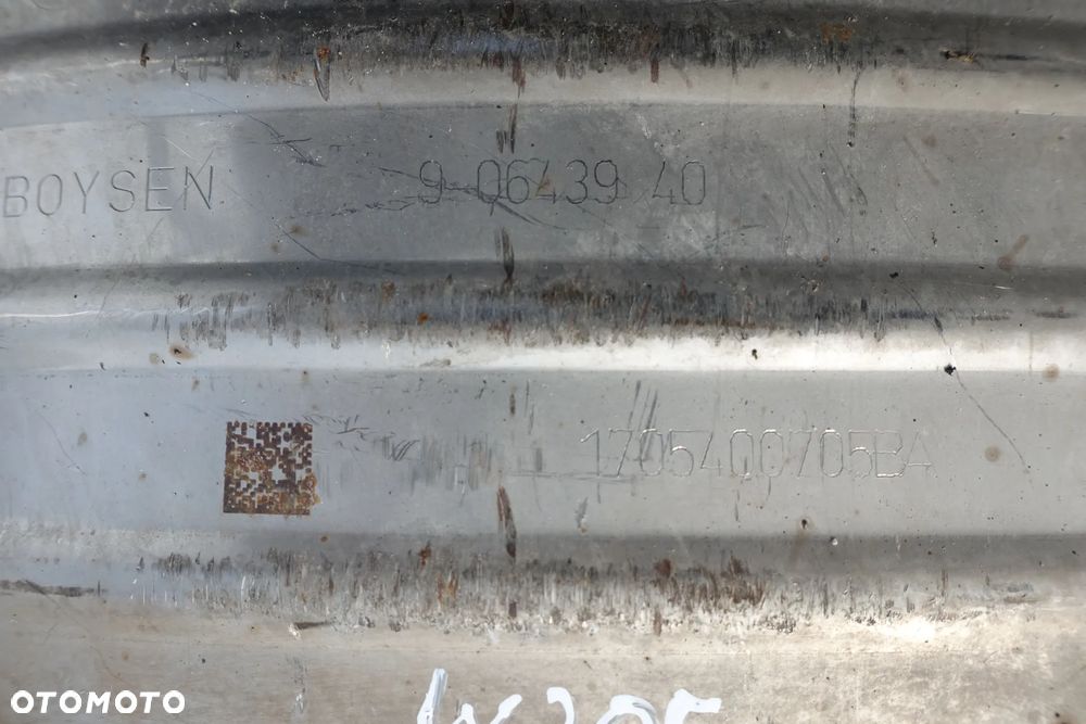 TŁUMIK ŚRODKOWY MERCEDES W205 2.2 CDI 17r. A2054900614 - 4