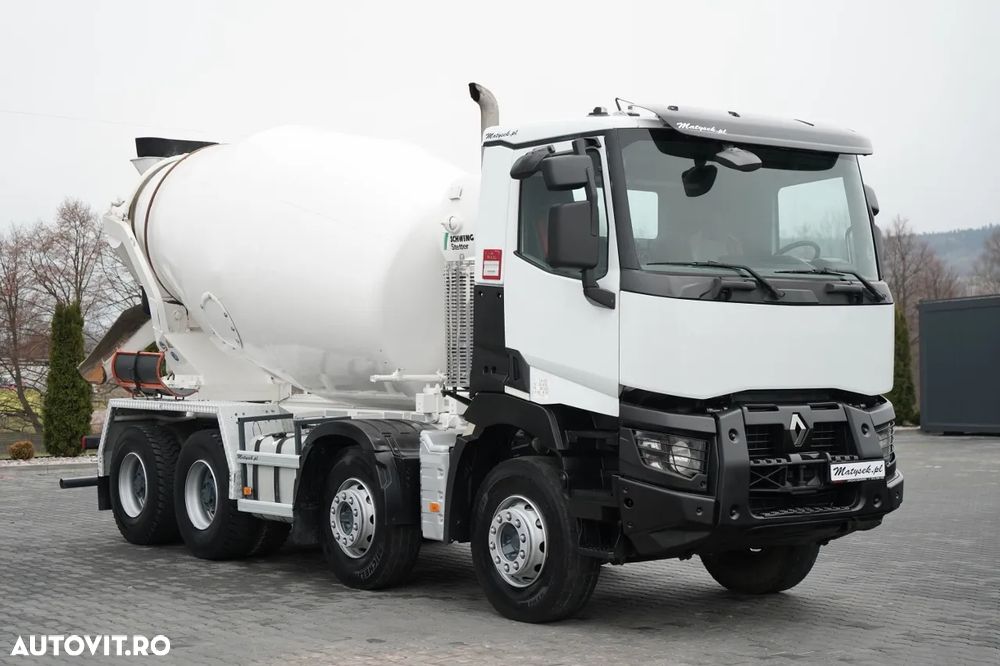 Renault C 380 / 8X4 / BETONIERĂ / USCĂTOR / SCHWING STETTER 9 M3 / EURO 6 / - 6
