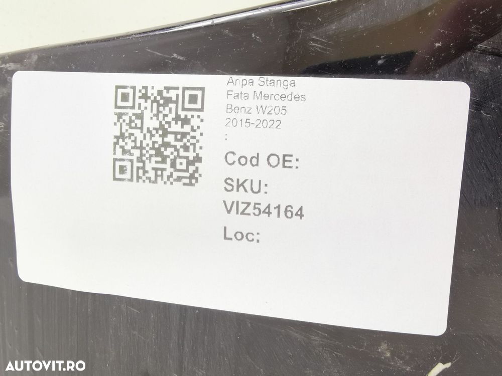 Aripa Stanga Fata Mercedes-Benz C-Class W205/S205/C205 2014 2015 2016 - 8