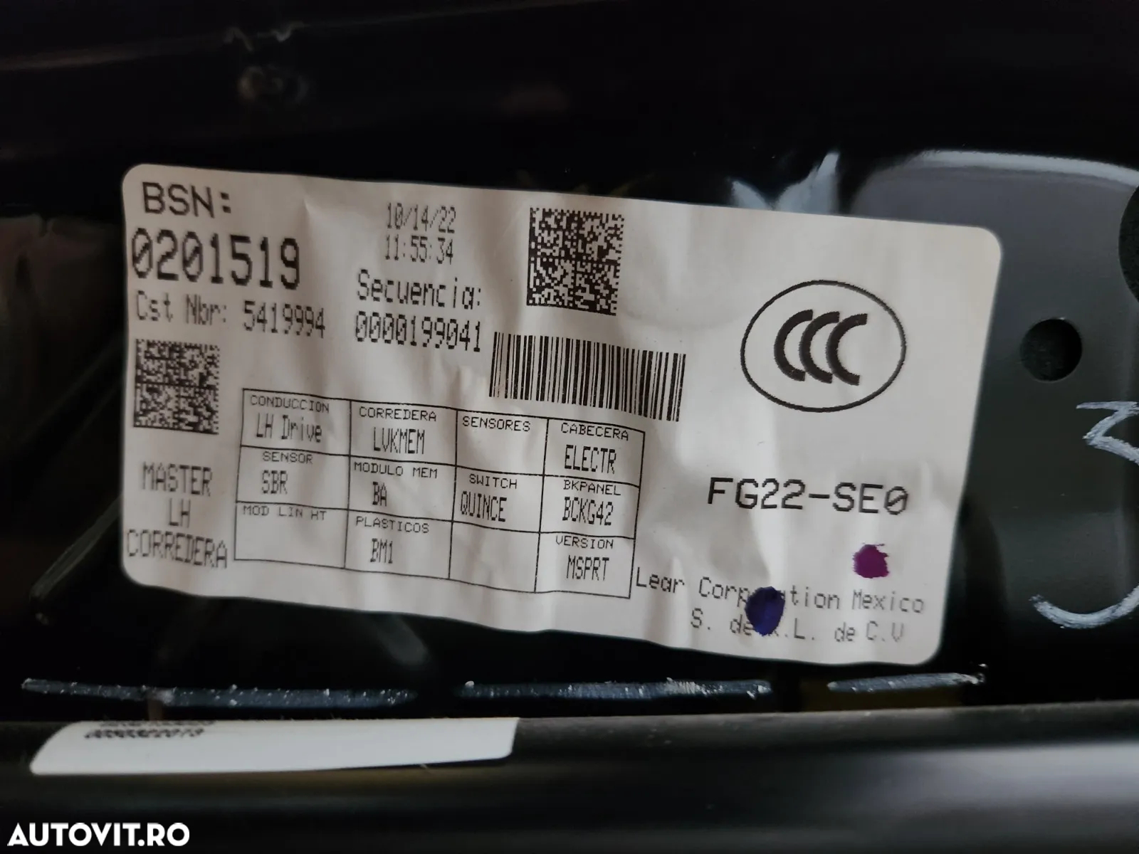 Interior Complet Bancheta Tapiterie Scaune M Pack Rabatabile Volan Stanga Bmw M2 G42 Originale Ca S - 16