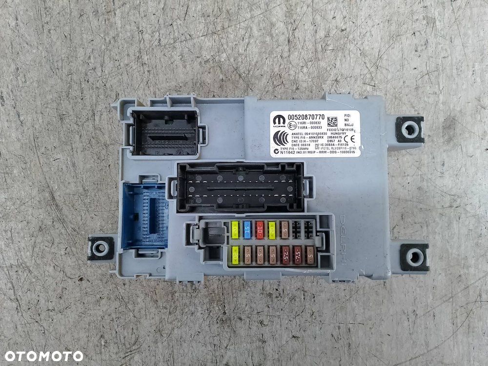 MODUŁ BSI FIAT FIORINO IV 00520870770 054101606830 1.4 8V - 2