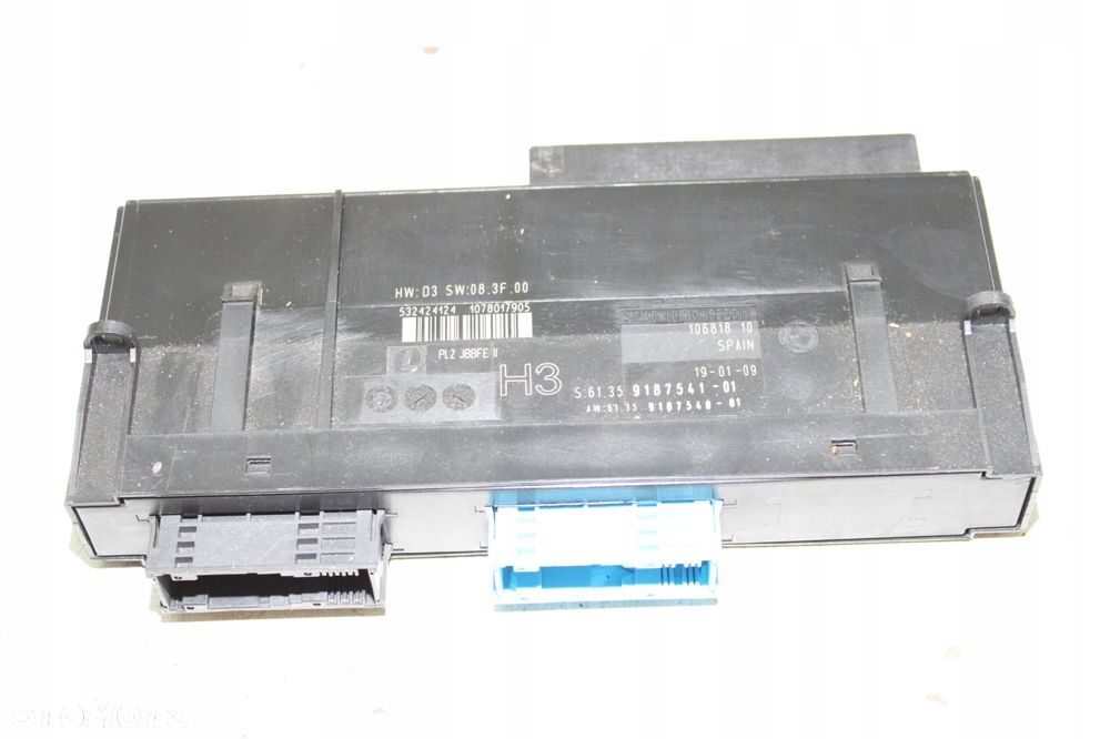 BMW 3 E93 E90 E92 9187541 MODUŁ STEROWNIK KOMFORTU - 1