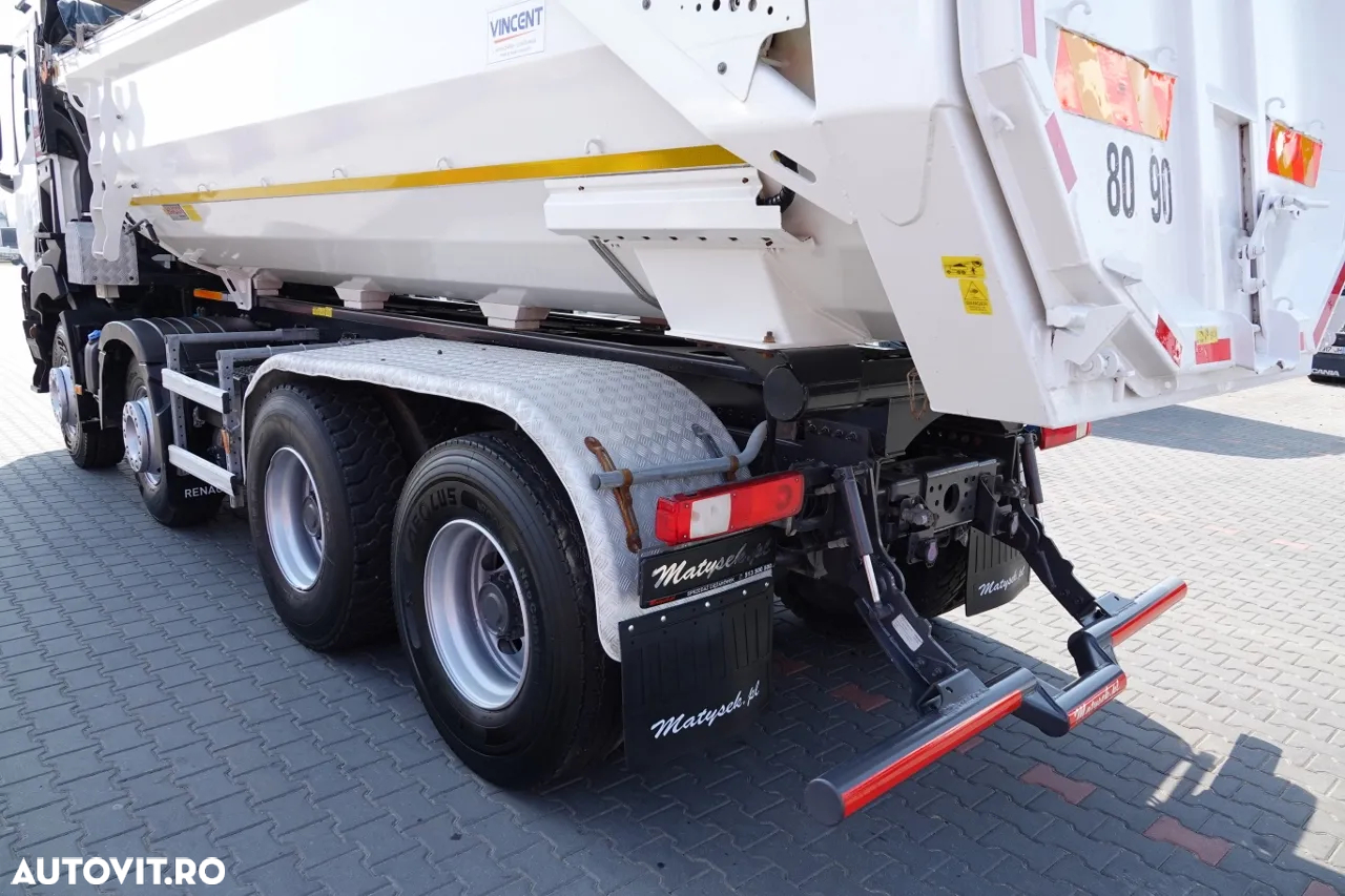 Renault C 480 / 8x4 / BASCULANTE SPATE / HYDROCLAP / 2018 / EURO 6 / - 12