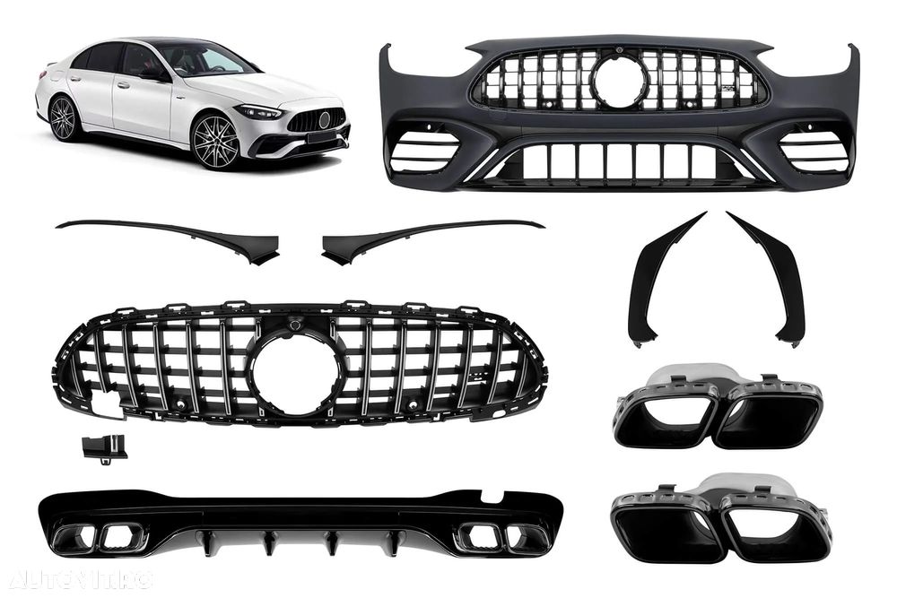 Pachet Mercedes C-Class W206 Sedan S206 T-Modell Sport Line (2021-Up) - 1