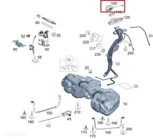MERCEDES WIELE MODELI Korek wlewu paliwa ORYGINAL - 2