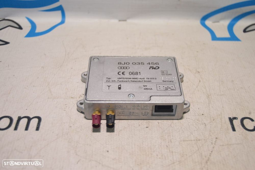 AMPLIFICADOR ANTENA SINAL FWD AUDI 8J0035456 11601112 AUDI AUDI A5 8T3 8TA 3.0 TDI QUATTRO V6 245CV CDU CDUD A4 B8 4K - 3