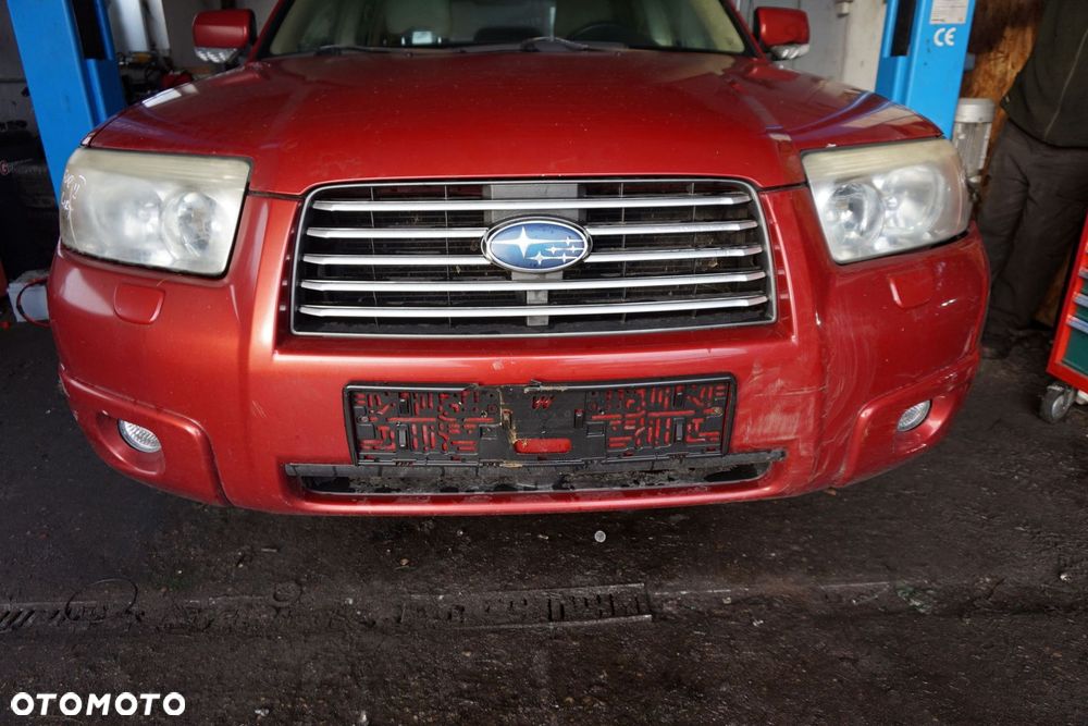 MASKA ZDERZAK BŁOTNIKI LAMPY FORESTER II SG LIFT 33J  SUBARU 2006-2008 CZERWONY GARNET PRZÓD KOMPLETNY - 9