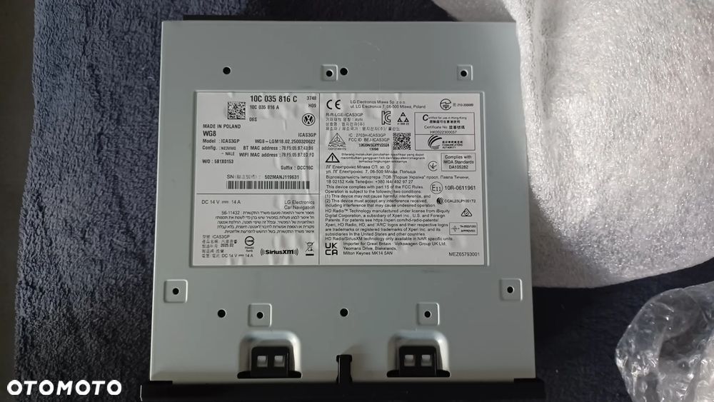 CZYTNIK MODUŁ INFORMACJI 10C035816 C - 2