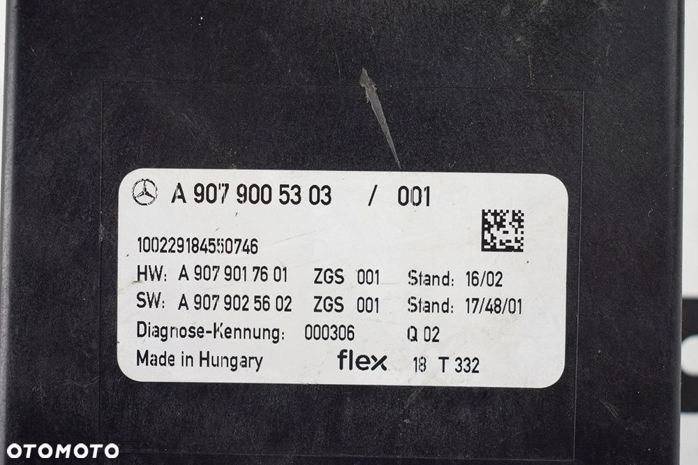 moduł sterownik ecu mercedes sprinter w907 w910 a9079005303 - 3