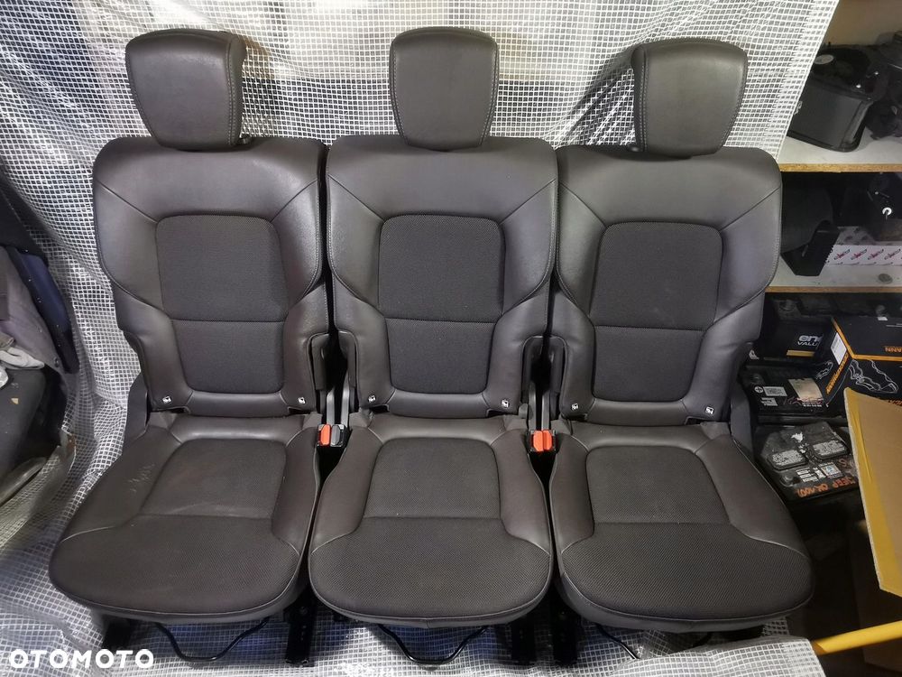 RENAULT ESPACE V 5 14-19 FOTELE TYŁ TYLNE PÓŁSKÓRA GRZANE 3 SZTUKI 2GI RZĄD - 1