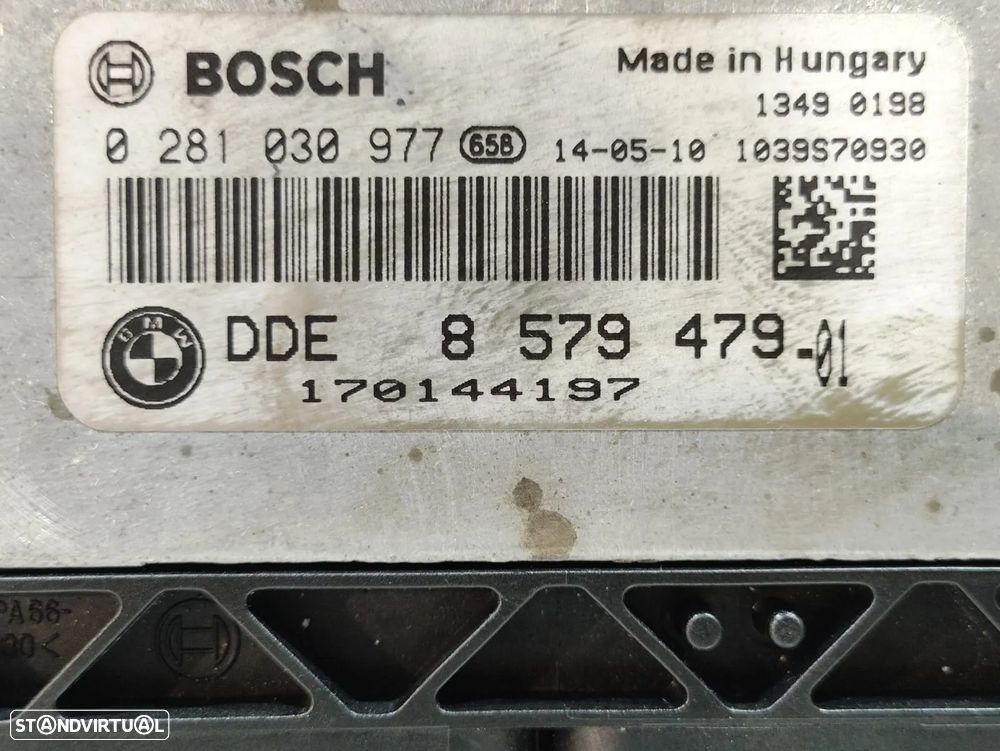 Centralina ECU Motor Bosch / BMW - N47D20 - 116D 118D 318D 116cv 8579479 0281030977 - 6