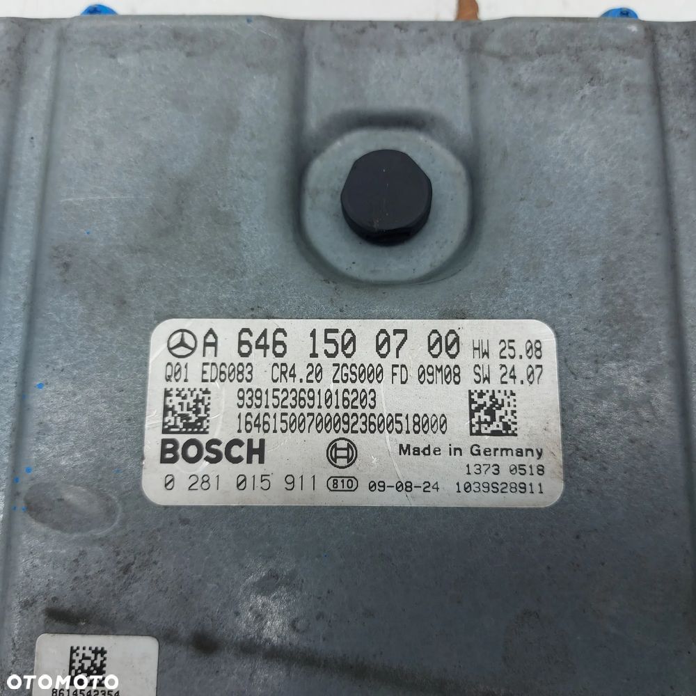 STEROWNIK SILNIKA MODUL MERCEDES SPRINTER W906 906 ORYGINAL DEMONTAZ M646 6461500700 BOSCH - 4