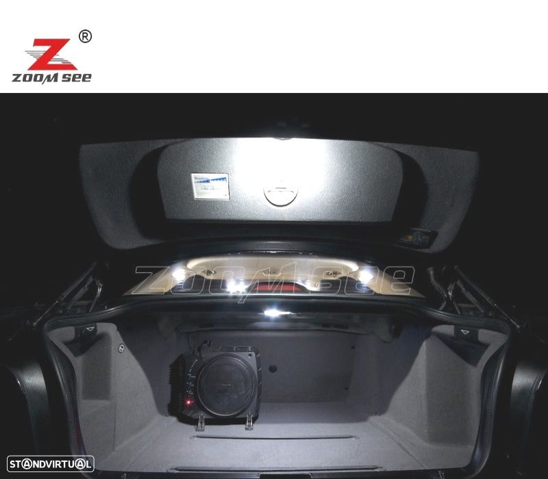 KIT COMPLETO DE 21 LÂMPADAS LED INTERIOR BMW E39 5 SERIES 530D 525D 520D 520I 525I 528I 530I 540I M - 6