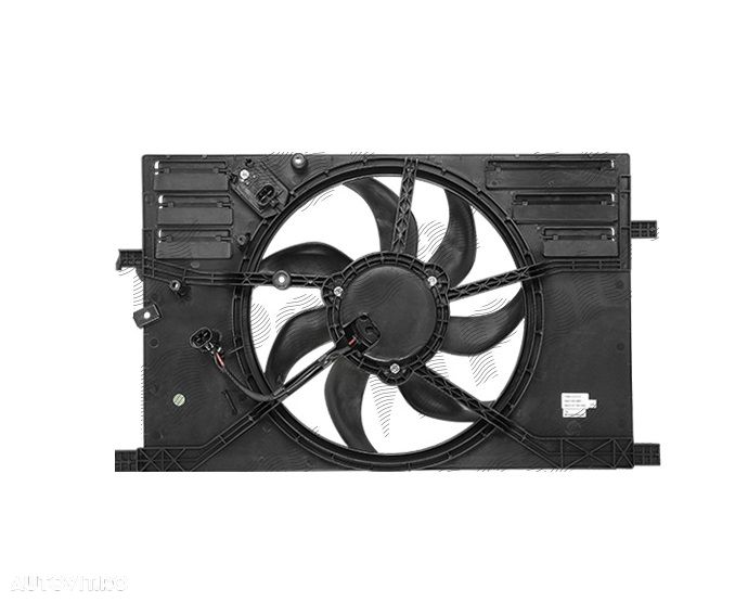GMV radiator electroventilator Fiat 500X, 2014-, Jeep Renegade, 2014-, motor 2.4, benzina, 391 mm; (2 +2) pini - 1