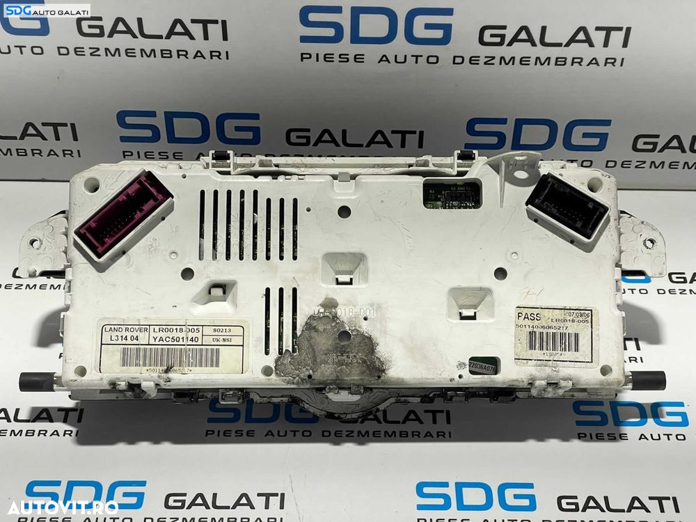 Ceas Ceasuri Cluster Instrumente Bord Land Rover Freelander FL Facelift 2004 - 2006 Cod LR0018-005 YAC501140 [L2482] - 6