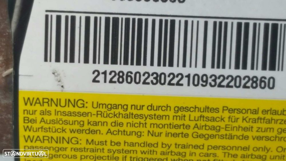 AIRBAG DO ASSENTO ESQUERDO MERCEDES CLASE E (W212) LIM. 350 CGI BLUEEFFICIENCY (... - 2