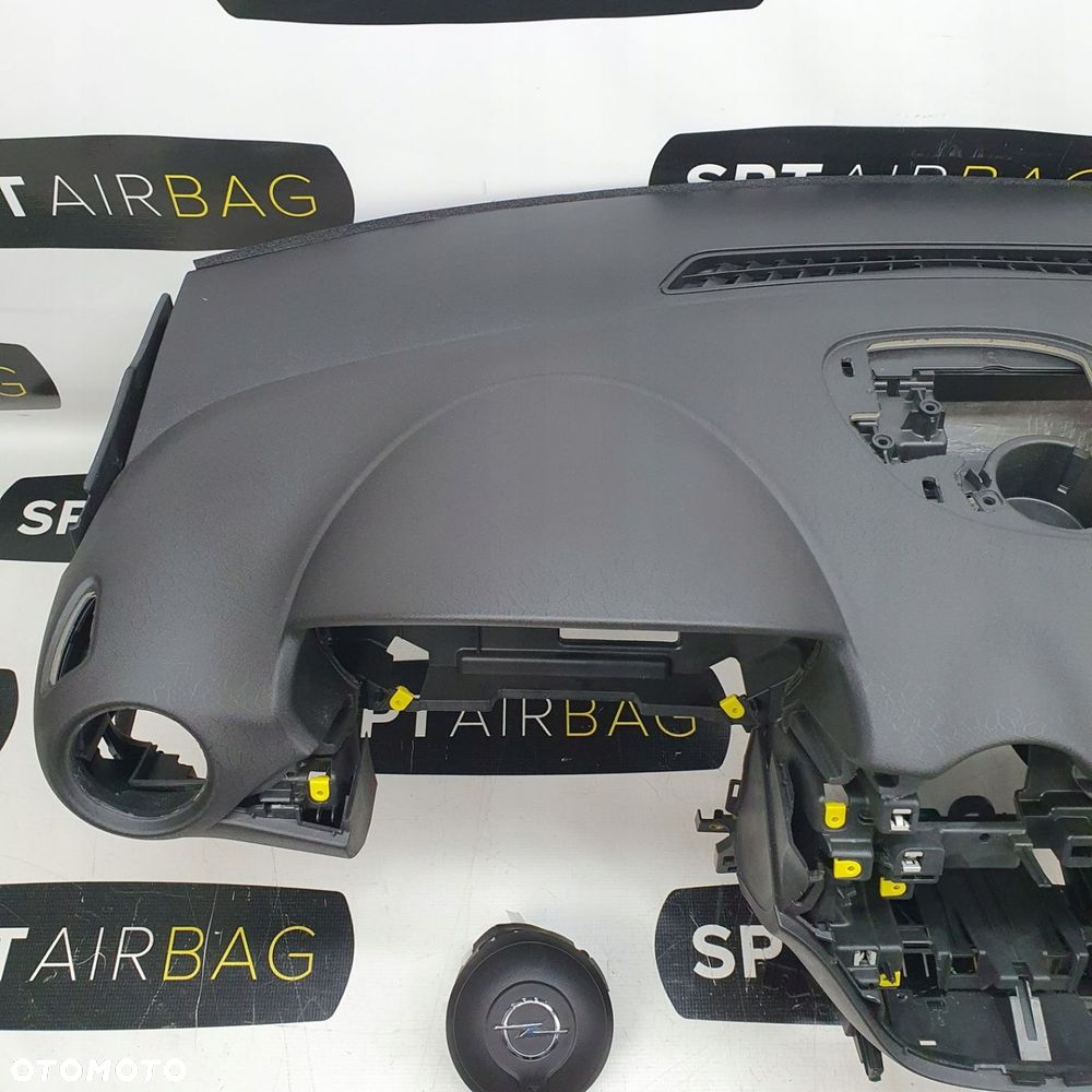 OPEL ADAM DESKA ROZDZIELCZA KONSOLA KOKPIT PULPIT PODUSZKI AIRBAG AIR BAG NAPINACZE KIT SET - 2
