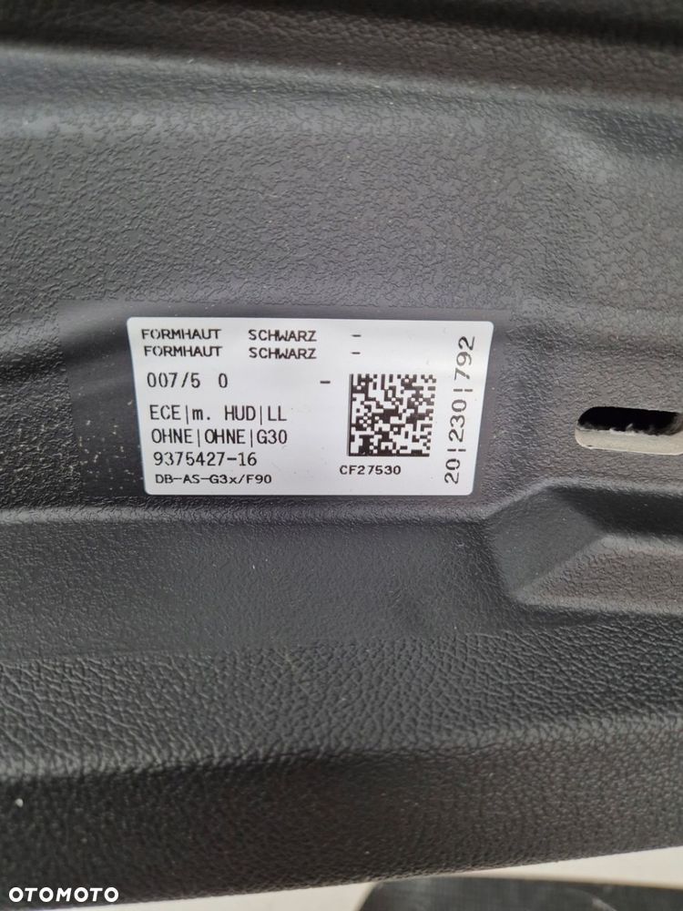 BMW G30 G31 SERIA 5 DESKA ROZDZIELCZA KONSOLA KOKPIT PULPIT PODUSZKI AIRBAG AIR BAG PASY KURTYNY KIT SET - 6