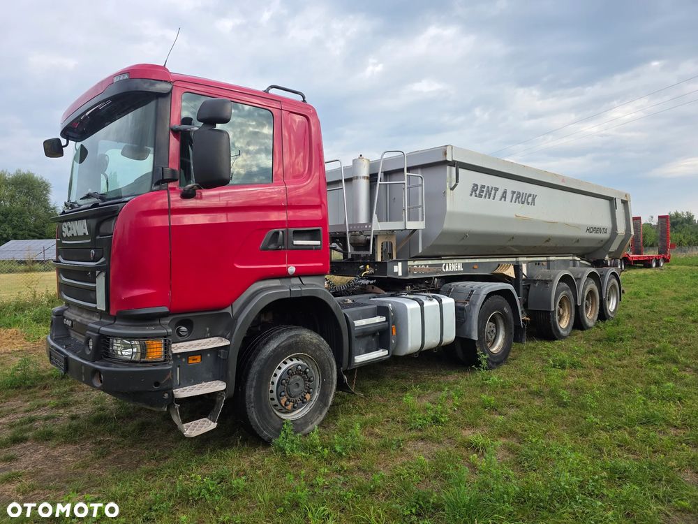 Scania G 410 4x4 + Carnhel Stalowa 26m3  z Niemiec - 4