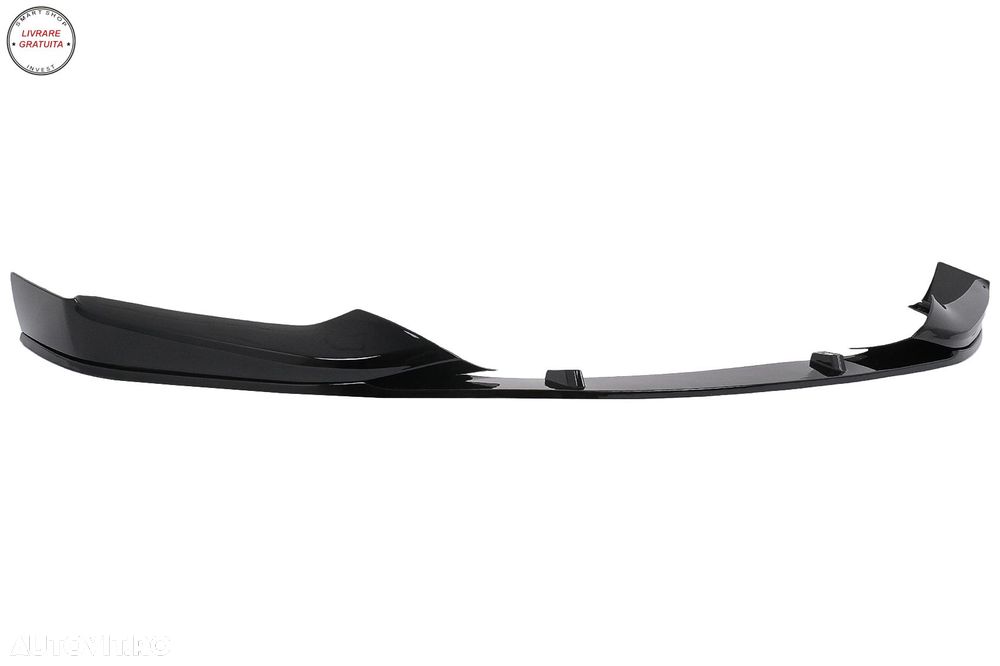 Prelungire Bara Fata Negru Lucios BMW Seria 5 G30 G31 (2017-2019) M Sport Design- livrare gratuita - 3