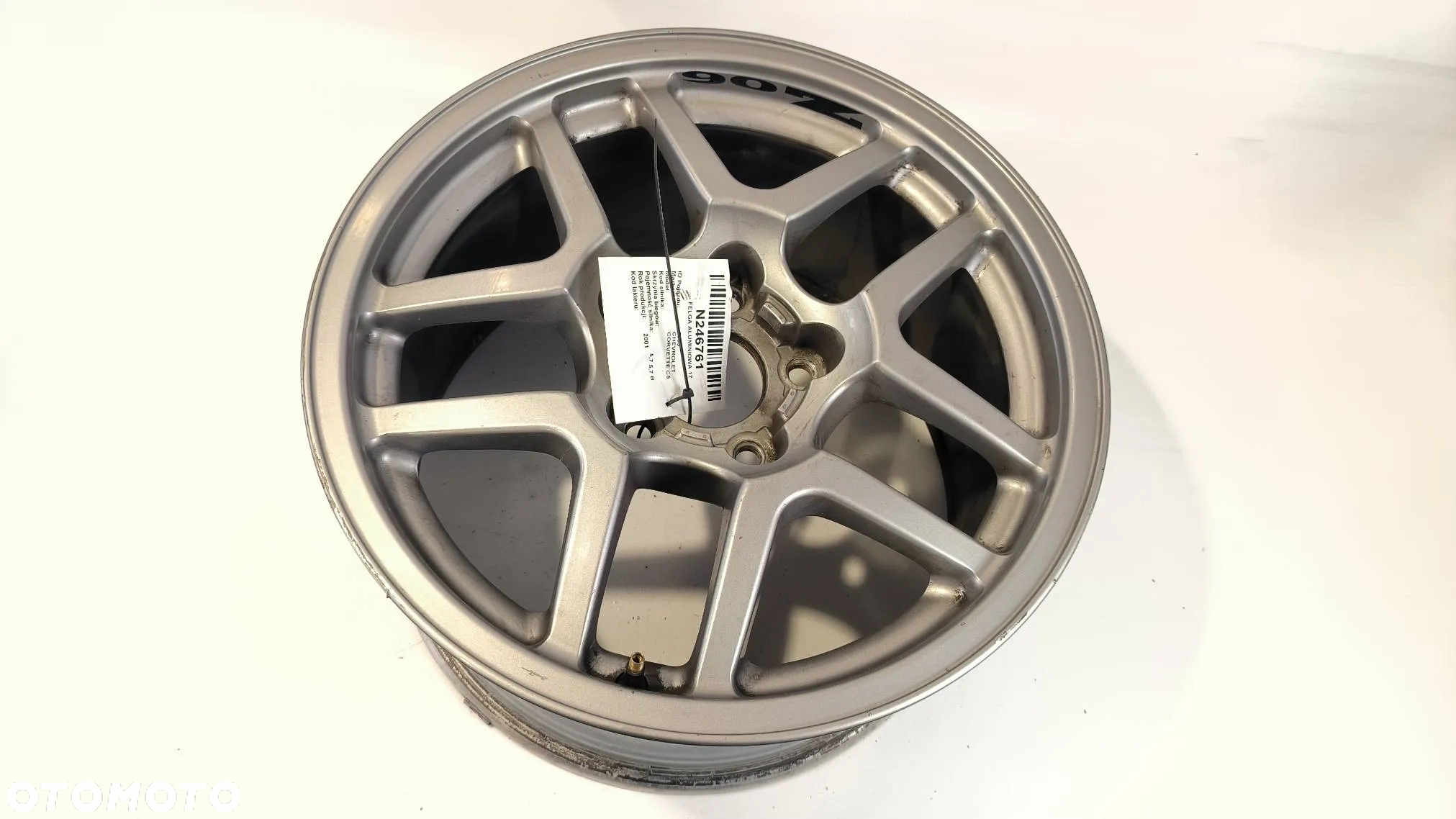 Felgi aluminiowe R17 17X9.5 9594808 PRZÓD 9594808 Chevrolet Corvette C5 Coupe 2003r. Z06 Benzyna 5,7 B - 7