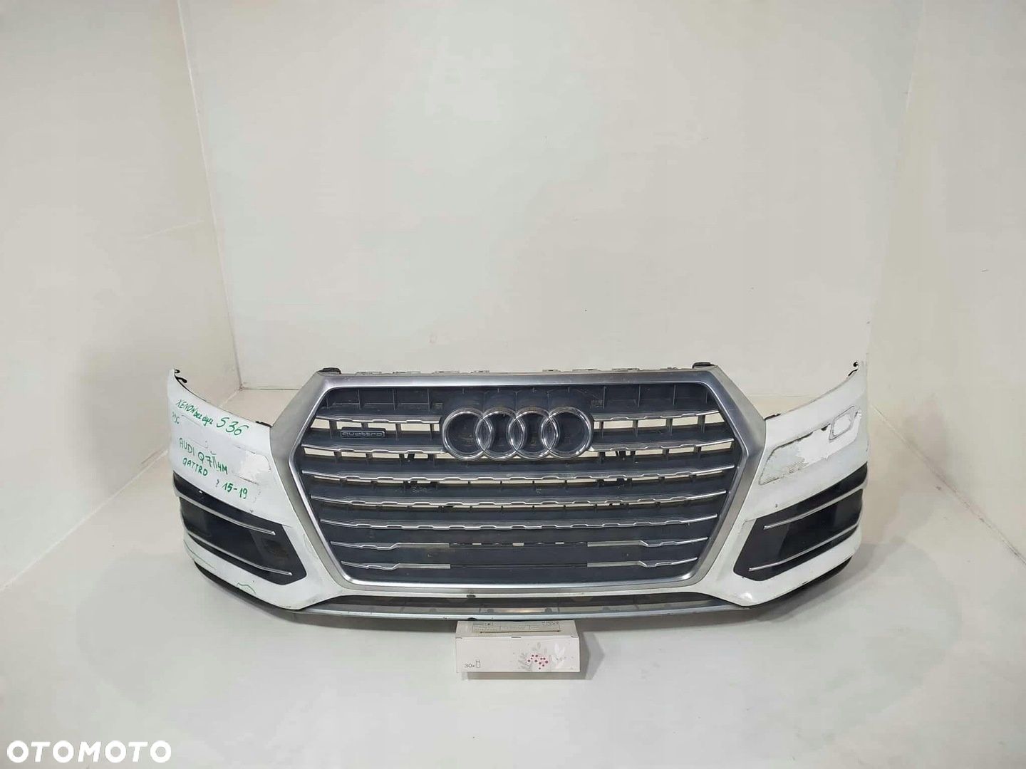 ZDERZAK PRZEDNI PRZÓD GRILL AUDI Q7 II 15-19 SPRYSKI PDC - 1
