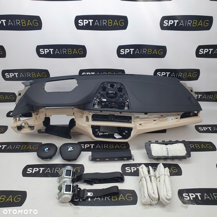 BMW SERIA 6 G32 DESKA ROZDZIELCZA KONSOLA KOKPIT PULPIT PODUSZKI AIRBAG AIR BAG PASY KURTYNY KIT SET - 1