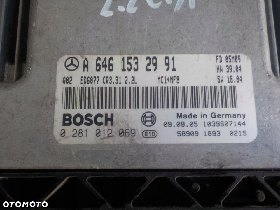 VITO W639 2.2 CDI KOMPUTER STEROWNIK A6461532991 - 2