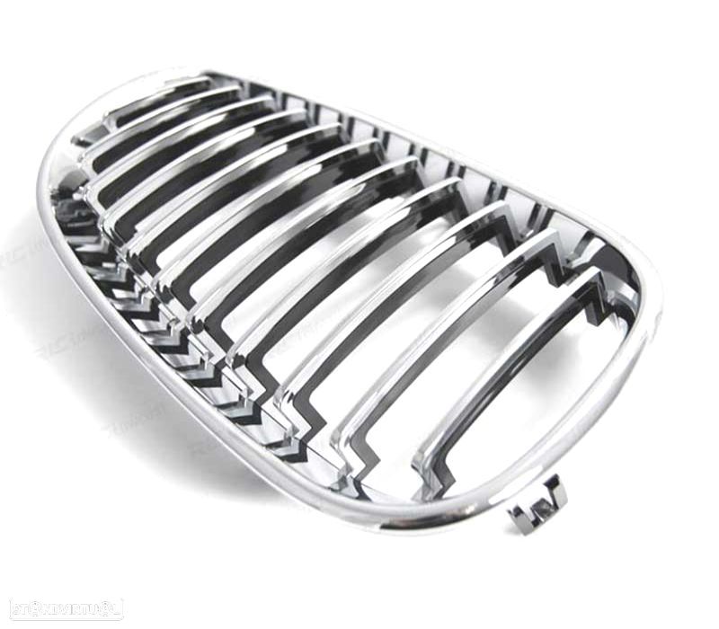 GRELHAS FRONTAIS BMW E60 E61 03-10 CROMADO - 4