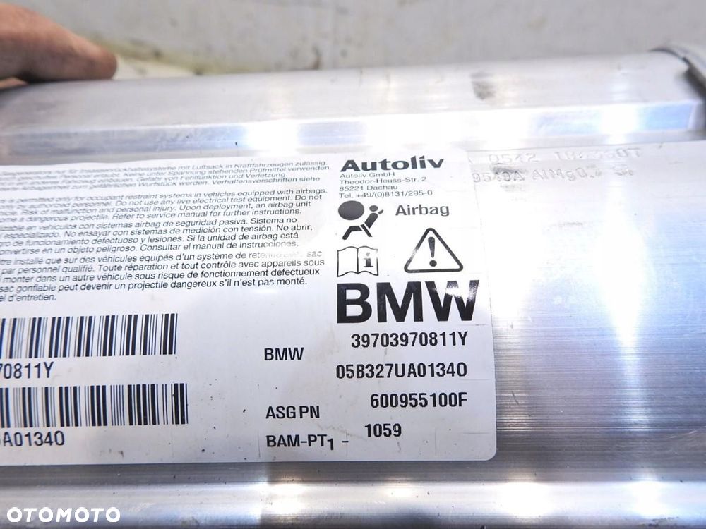 PODUSZKA AIRBAG PASAŻERA BMW E61 39703970811Y 600955100F - 6