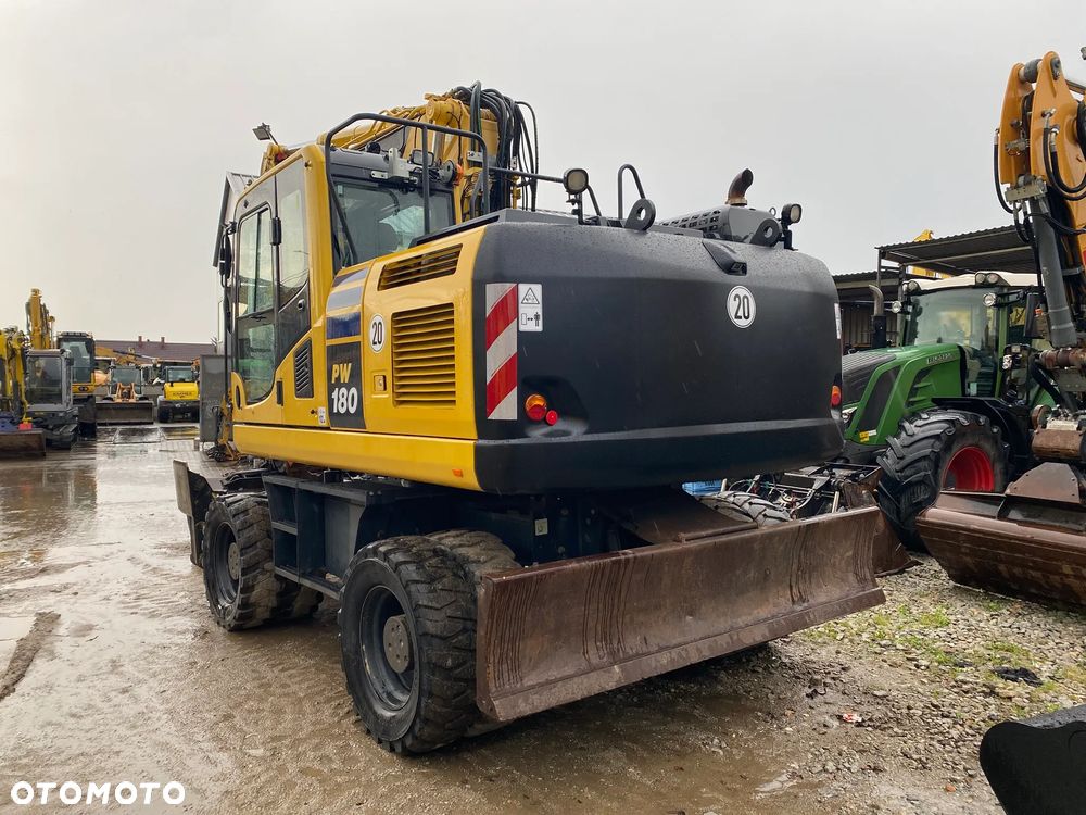 Komatsu PW180-10, 2018 ROK, 5400 MTH, PODPORY + PŁUG, Z NIEMIEC, PIĘKNY STAN - 7