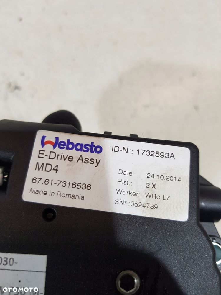 silniczek szyberdachu 7316536 bmw f30 f31 eur - 7