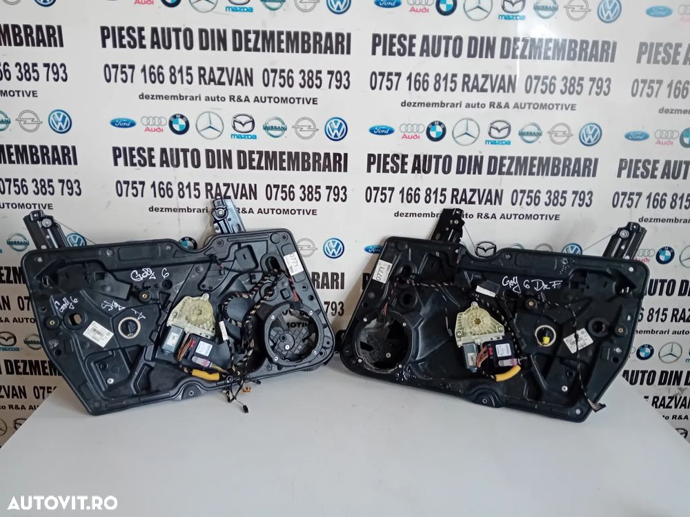 Macara Geam Electrica Stanga Dreapta Fata Completa Vw Golf 6 VI An 2008-2013 - 1