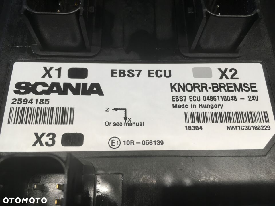 Nowy sterownik EBS Scania 2594185 / 2530922 - 4