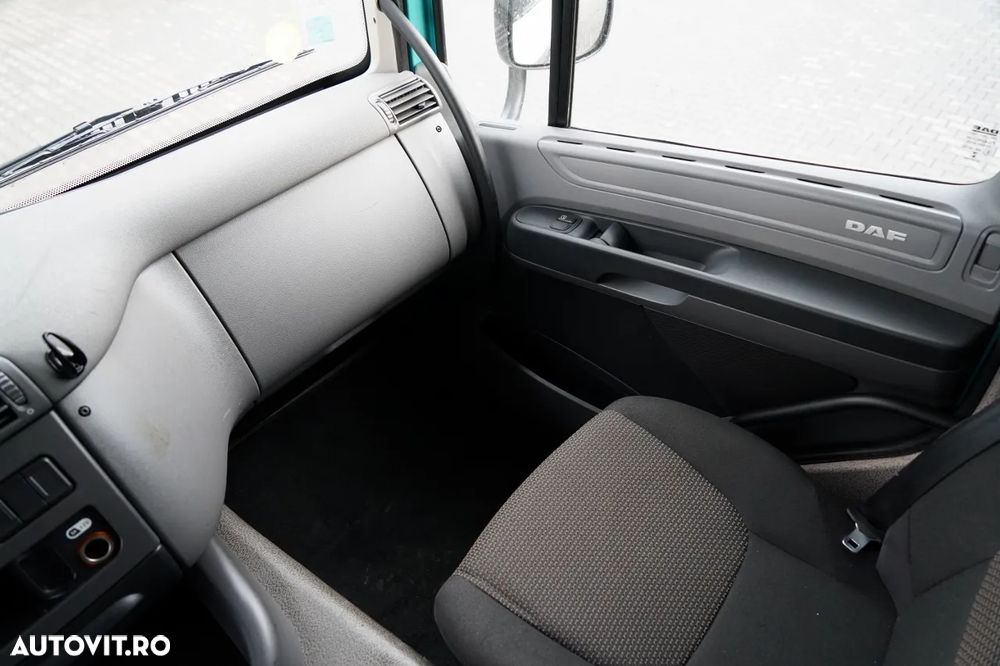 DAF CF 290 / 4X2 / SOLO / CORTINĂ 8M / HALOGEN DHOLLANDIA / PODEA REZISTENTĂ / EURO 6 - 32