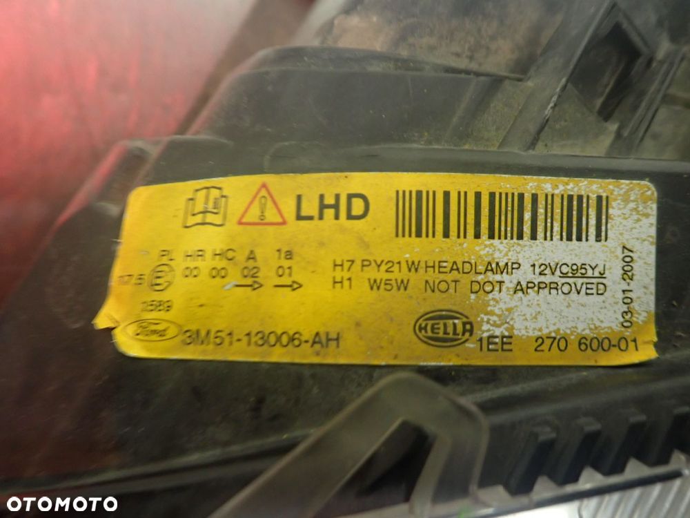 LAMPA LEWA PRZEDNIA FORD FOCUS C-MAX 1.8 - 3