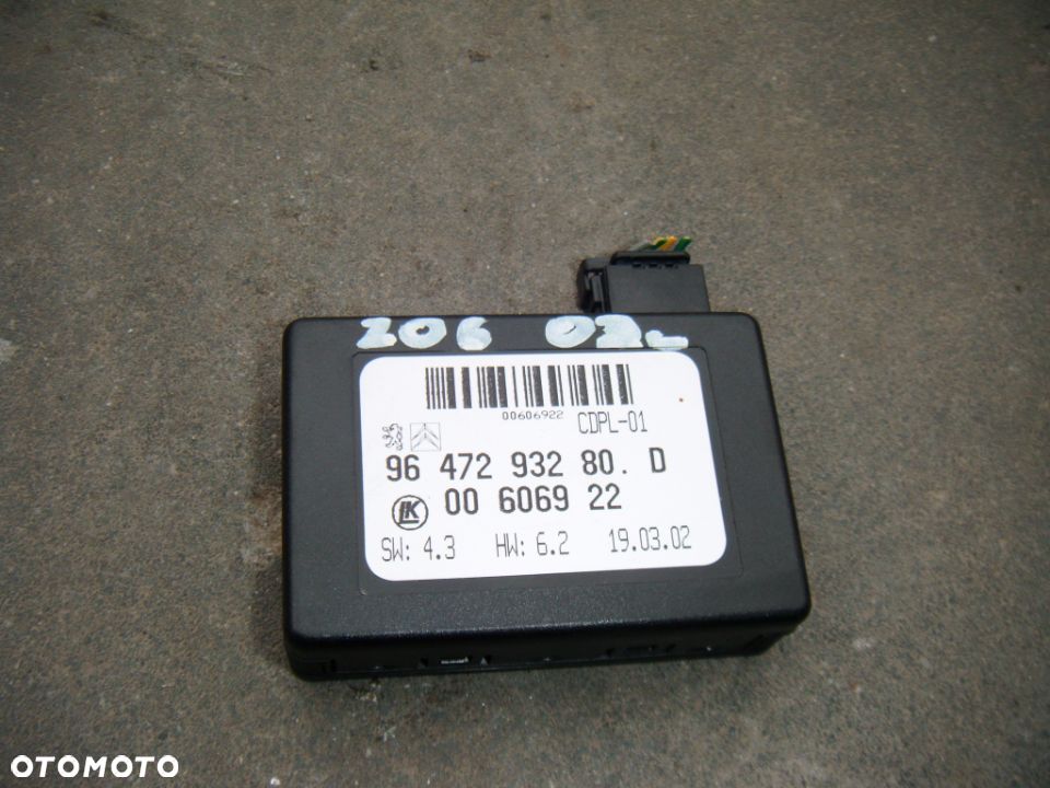 peugeot 206  sensor deszczu 9647293280 - 1