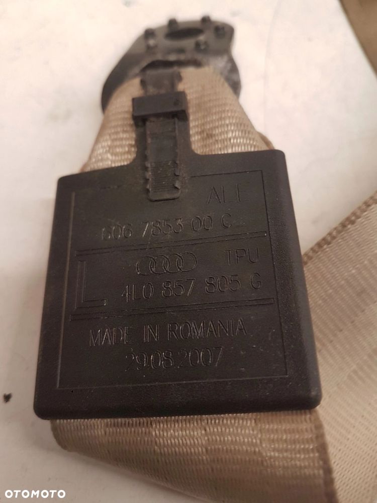 PAS BEZPIECZEŃSTWA LEWY TYŁ AUDI Q7 4L0857805G - 3