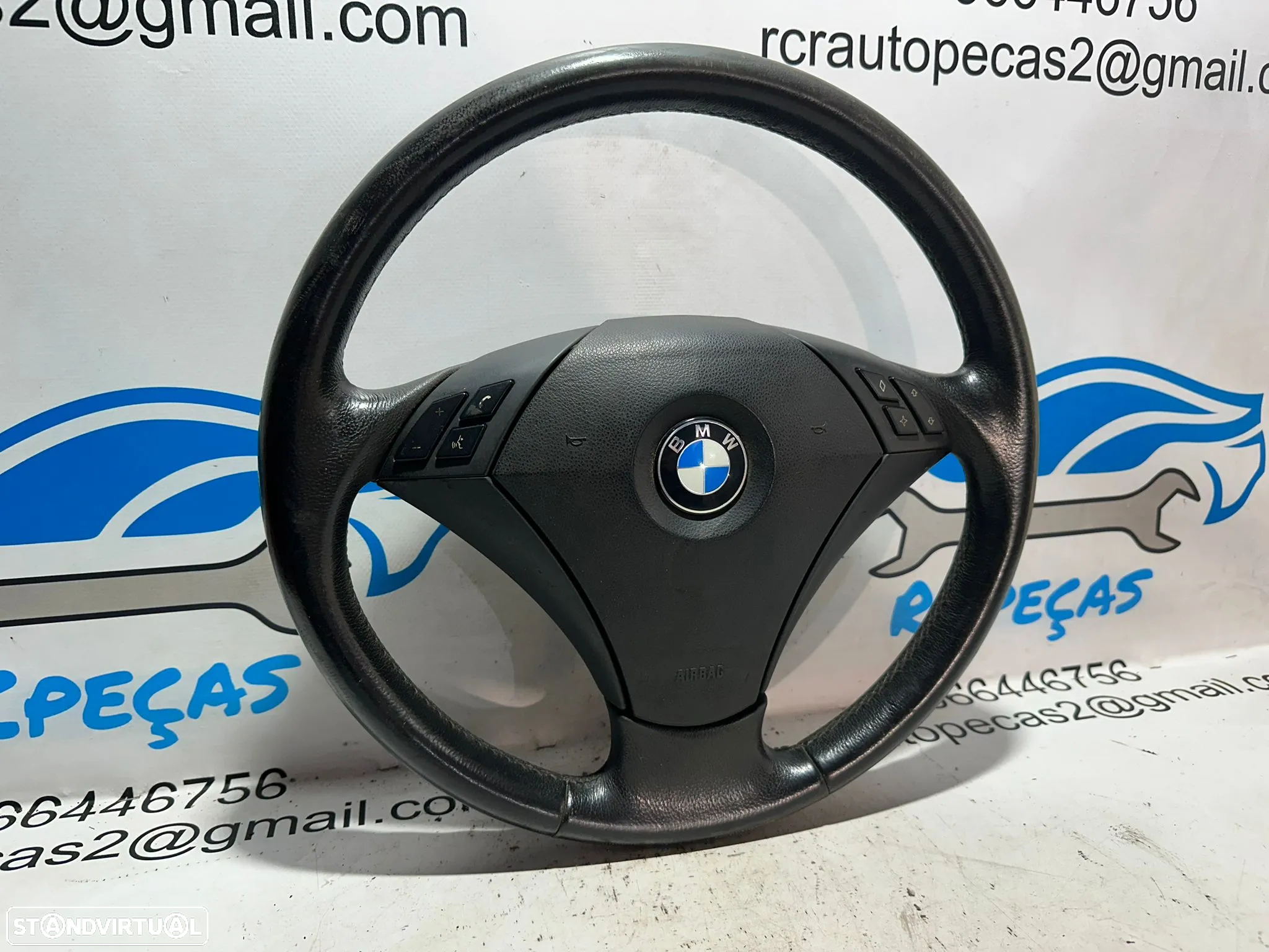 Volante Original Multifunções Comandos Airbag BMW Serie 5 E60 Sedan E61 Touring 6867175 - 3